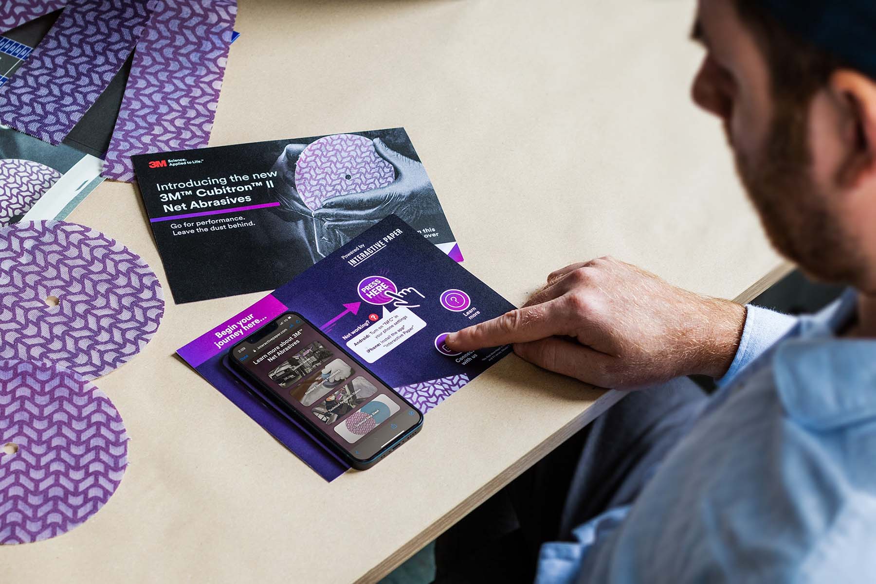 d3m using Interactive Paper for their marketing