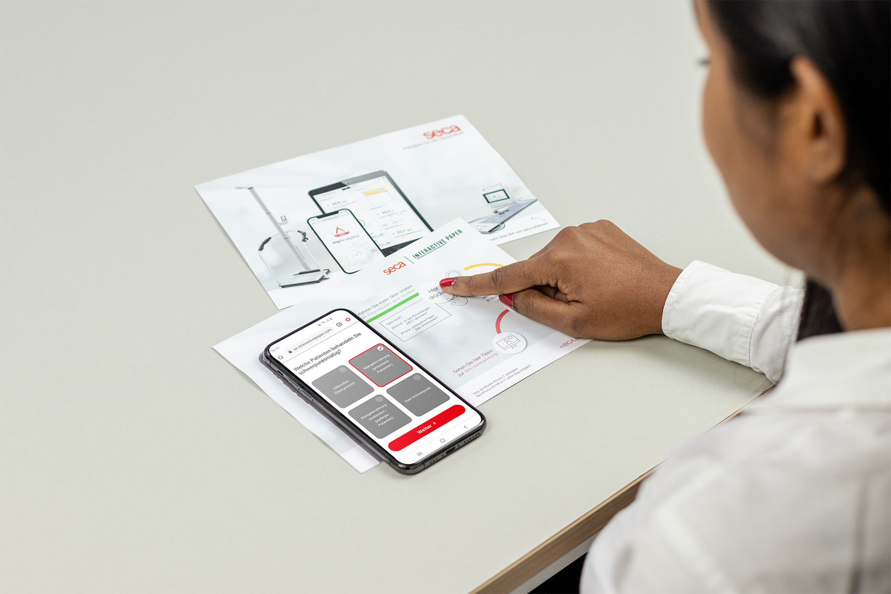 seca using interactive paper
